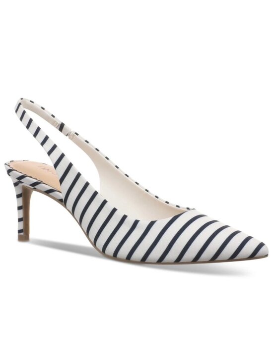ON 34th Shoes - On 34th Monikaa Slingback Pumps – Navy Stripe – Women’s Size 10 M